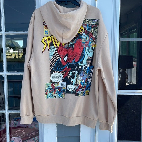 Marvel Spider-Man Tan Hoodie for Men - Picture 3 of 6